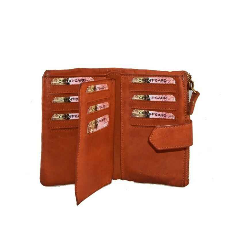 BZNA Berlin Paja Schwarz  Wallet Leather Leder Portemonnaie Geldbörse Clutch