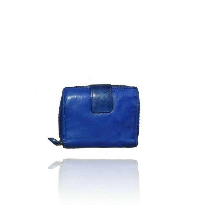 BZNA Berlin Raja Blau Wallet Leather Leder Portemonnaie Geldbörse Clutch