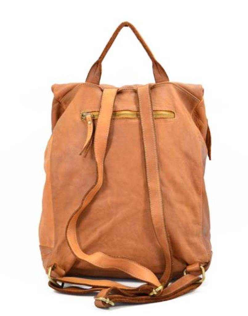 BZNA Bag Rinalto grün Italy Rucksack Backpacker Designer Tasche Handtasche Schultertasche Leder Damen Neu