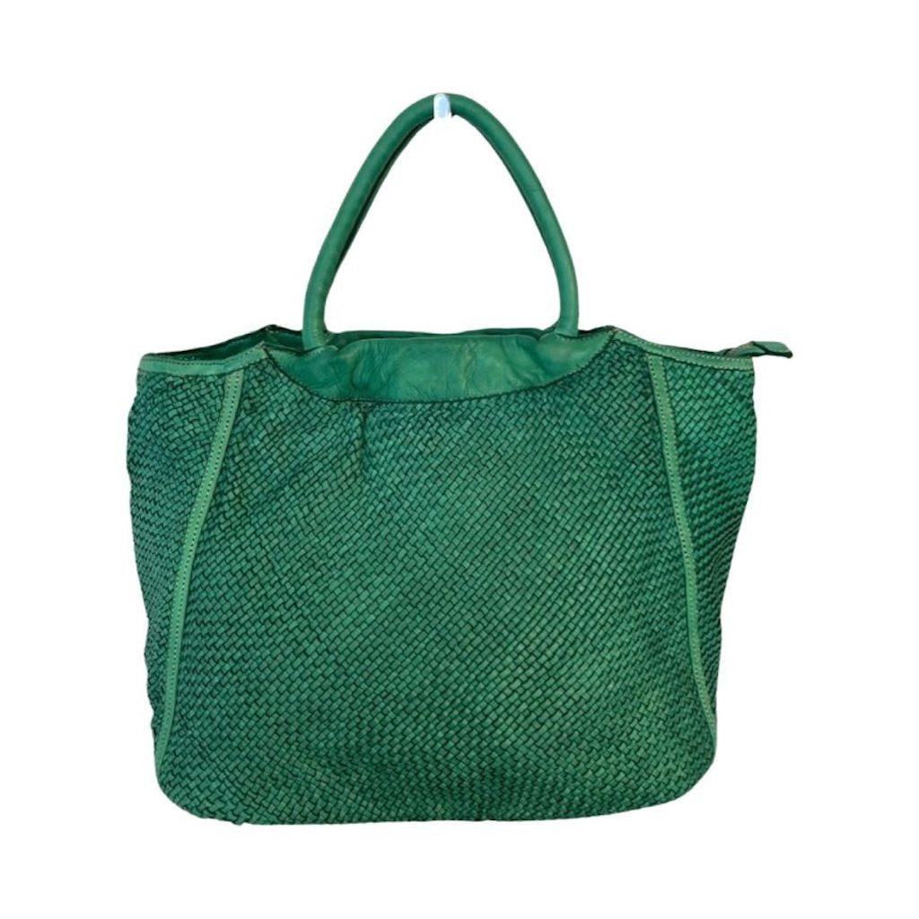 BZNA Bag Madita Grün Brilliant Italy Designer Damen Handtasche Schultertasche Tasche - B Z N A