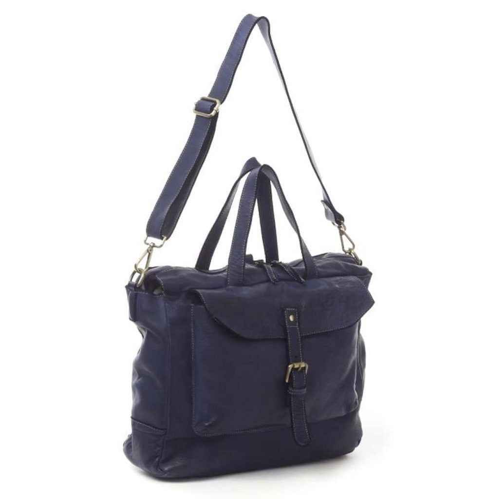 BZNA Bag Rucksack Smilla Blau Backpacker Designer Rucksack Damenhandtasche Schultertasche