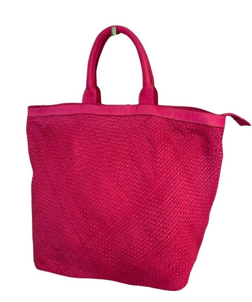 BZNA Bag Naomi Pink Italy Designer Damen Handtasche Ledertasche Tasche Shopper - B Z N A