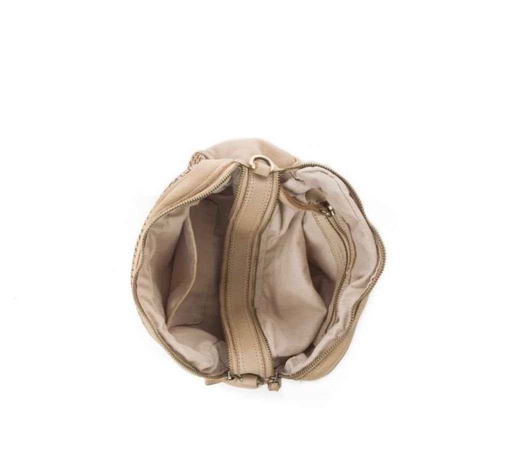 BZNA Bag Lucy Violett Italy Designer Clutch Braided Ledertasche Umhängetasche Damen Handtasche Schultertasche Tasche Leder Shopper Neu