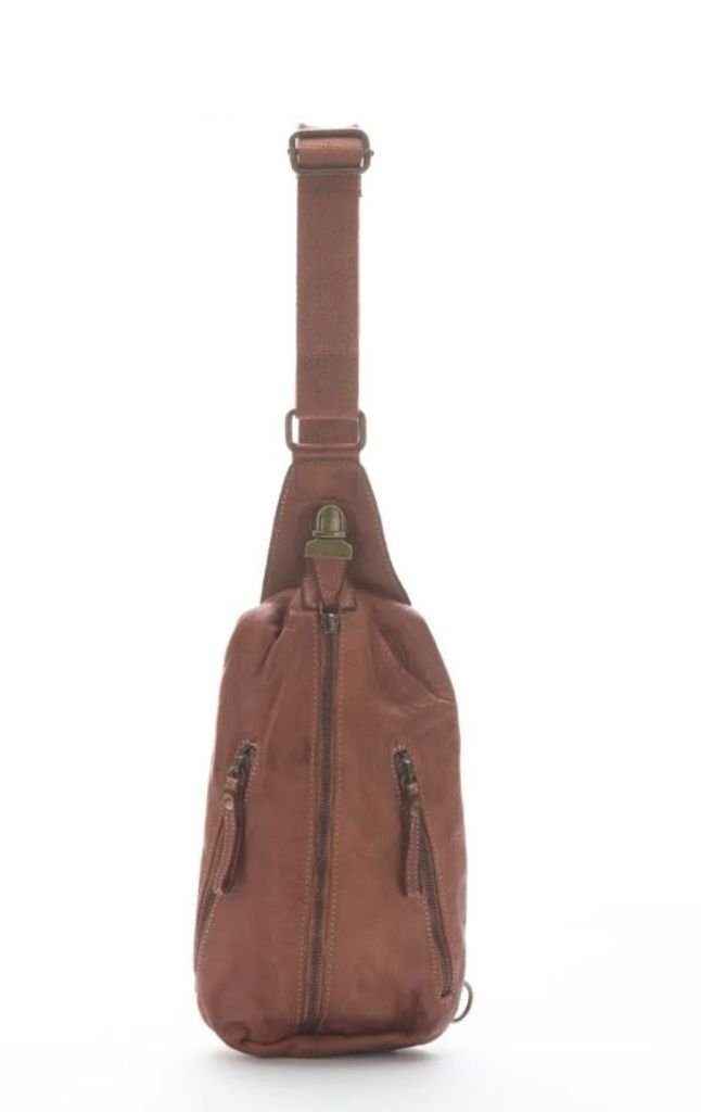 BZNA Bag Martin Cognac Italy Designer Gürteltasche Bauchtasche Fanny Bag Umhängetasche Schultertasche Tasche Leder Shopper Neu