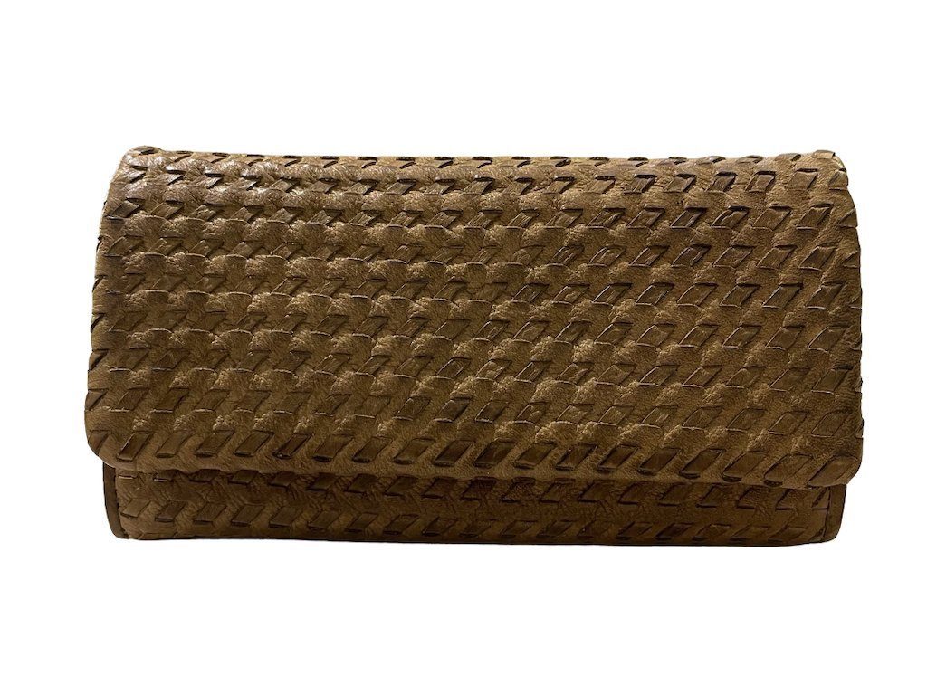 BZNA Berlin Sneza Taupe Wallet Leather Leder Portemonnaie Geldbörse Clutch - B Z N A