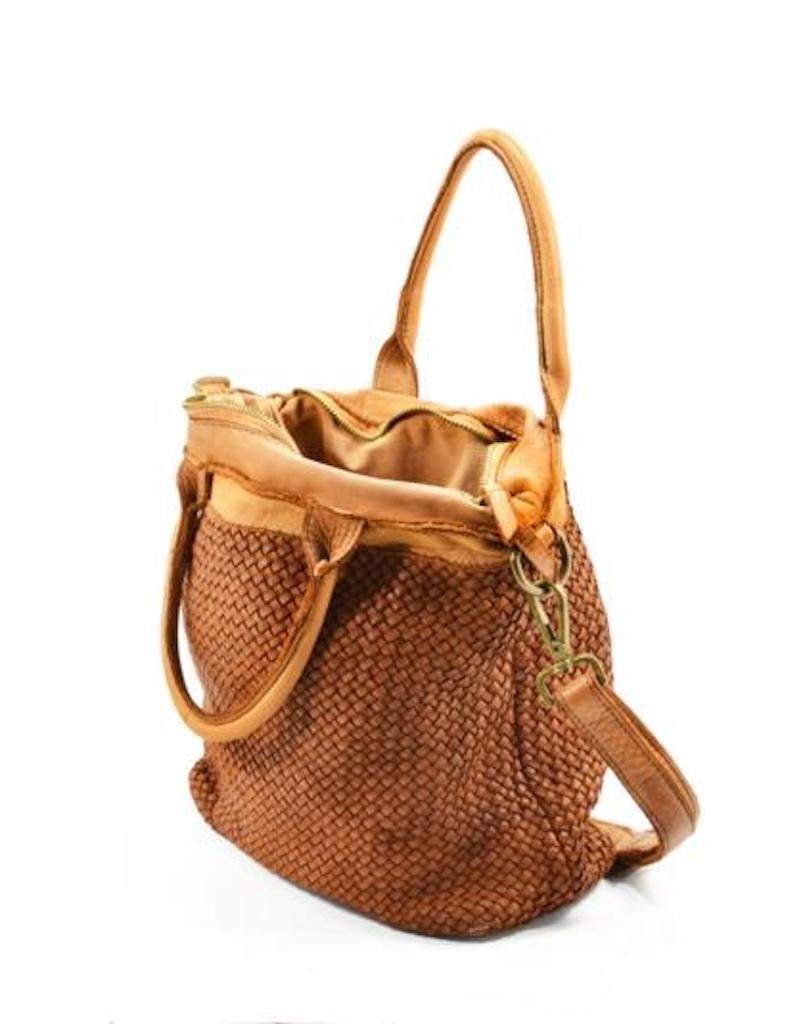 BZNA Bag Xenia cognac Italy Designer Damen Handtasche Tasche Leder Shopper