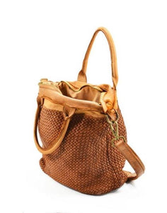 BZNA Bag Xenia cognac Italy Designer Damen Handtasche Tasche Leder Shopper