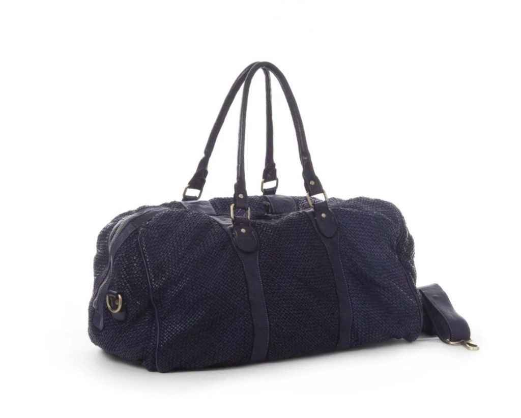 BZNA Bag Viona Blau Italy Designer Weekender Unisex Reise Tasche Handtasche Schultertasche Leder Shopper Neu