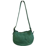 Load image into Gallery viewer, BZNA Schultertasche Bella Medium Grün Brilliant Italy Designer Ledertasche Umhängetasche
