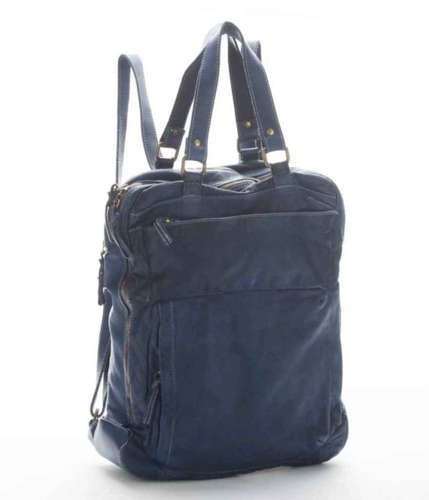 BZNA Bag Flipp Blau Backpacker Rucksack Damenhandtasche Schultertasche
