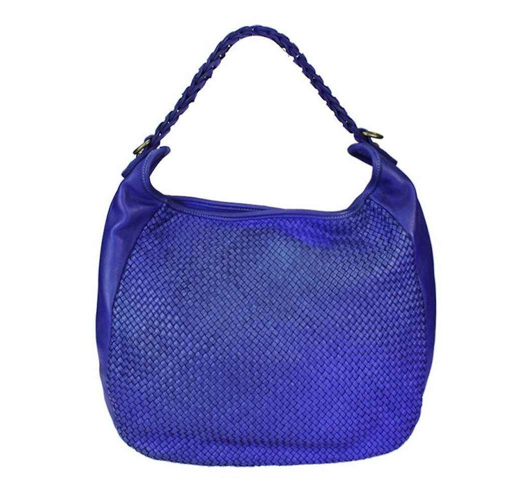 BZNA Bag Manja Blau Italy Designer Beutel Umhängetasche Shopper Handtasche Leder