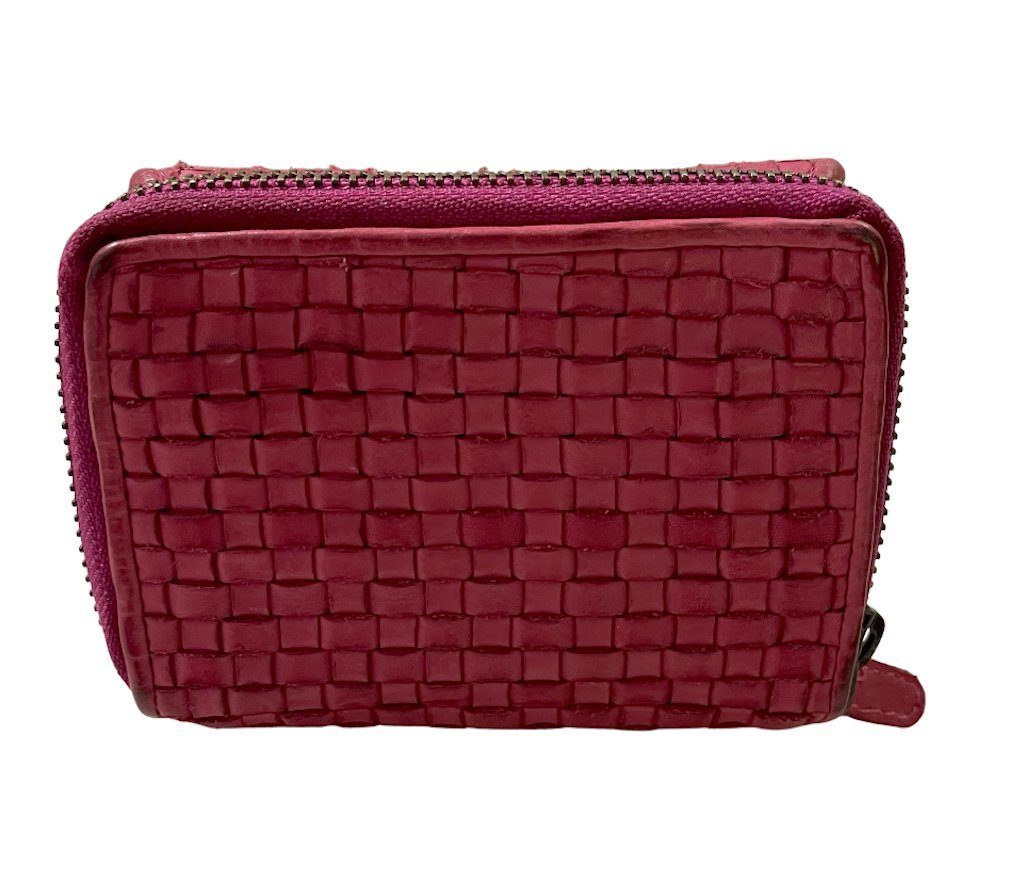 BZNA Berlin Gia Pink Wallet Leather Leder Portemonnaie Geldbörse Clutch - B Z N A