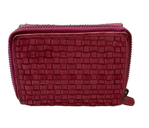 BZNA Berlin Gia Pink Wallet Leather Leder Portemonnaie Geldbörse Clutch - B Z N A