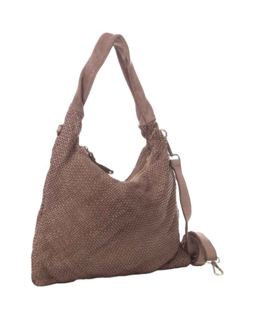 BZNA Bag Mattia Taupe Italy Designer Damen Handtasche Schultertasche Tasche Leder Shopper Neu