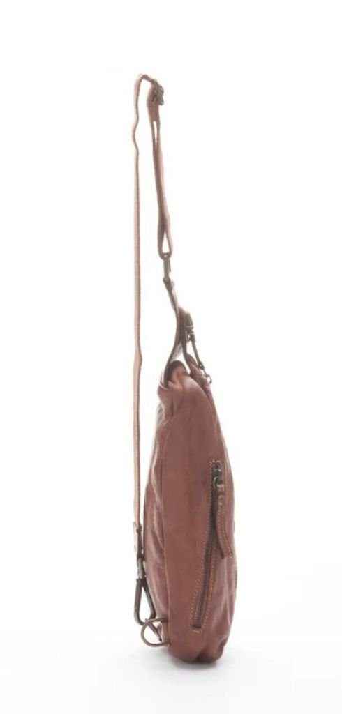 BZNA Bag Martin Taupe Italy Designer Gürteltasche Bauchtasche Fanny Bag Umhängetasche Schultertasche Tasche Leder Shopper Neu