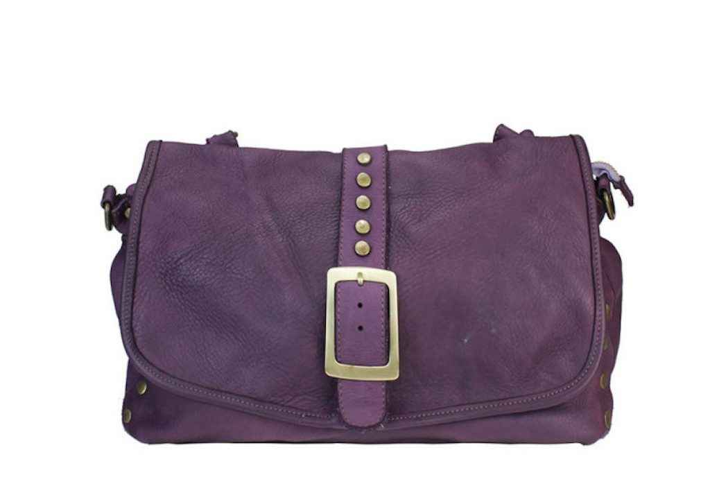 BZNA Bag Lamia Lila italy Designer Leder Schulter Ledertasche Umhängetasche