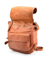 Load image into Gallery viewer, BZNA Bag Anna Cognac Backpacker Designer Rucksack Ledertasche Damenhandtasche
