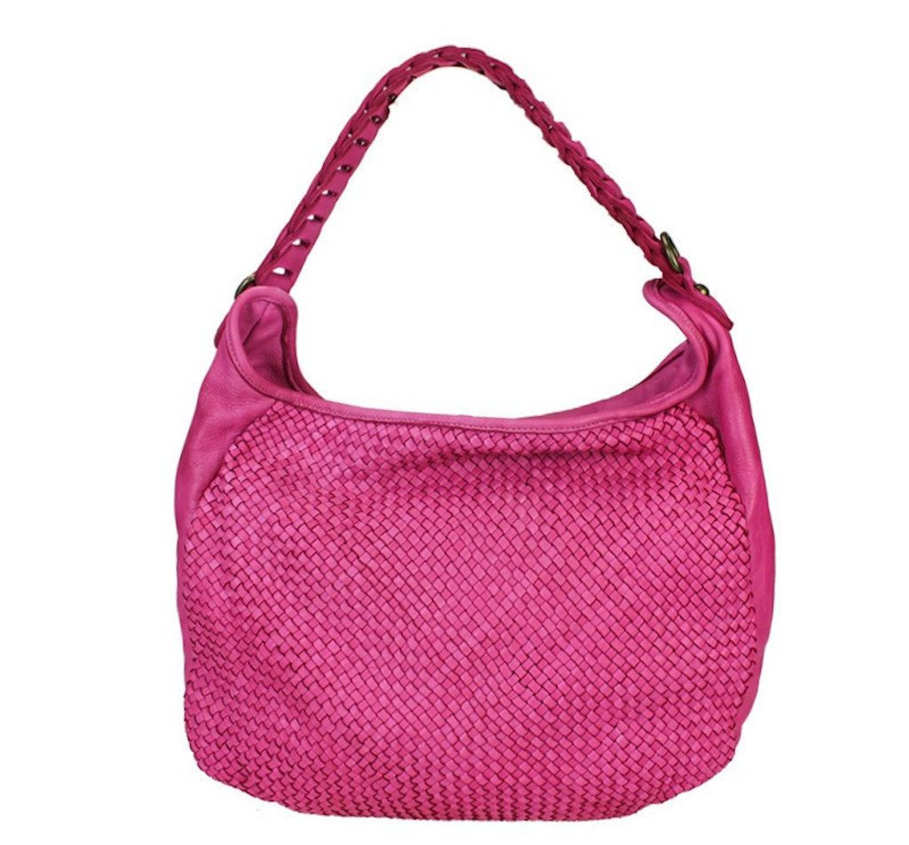 BZNA Bag Manja Pink Italy Designer Beutel Umhängetasche Shopper Handtasche Leder - B Z N A