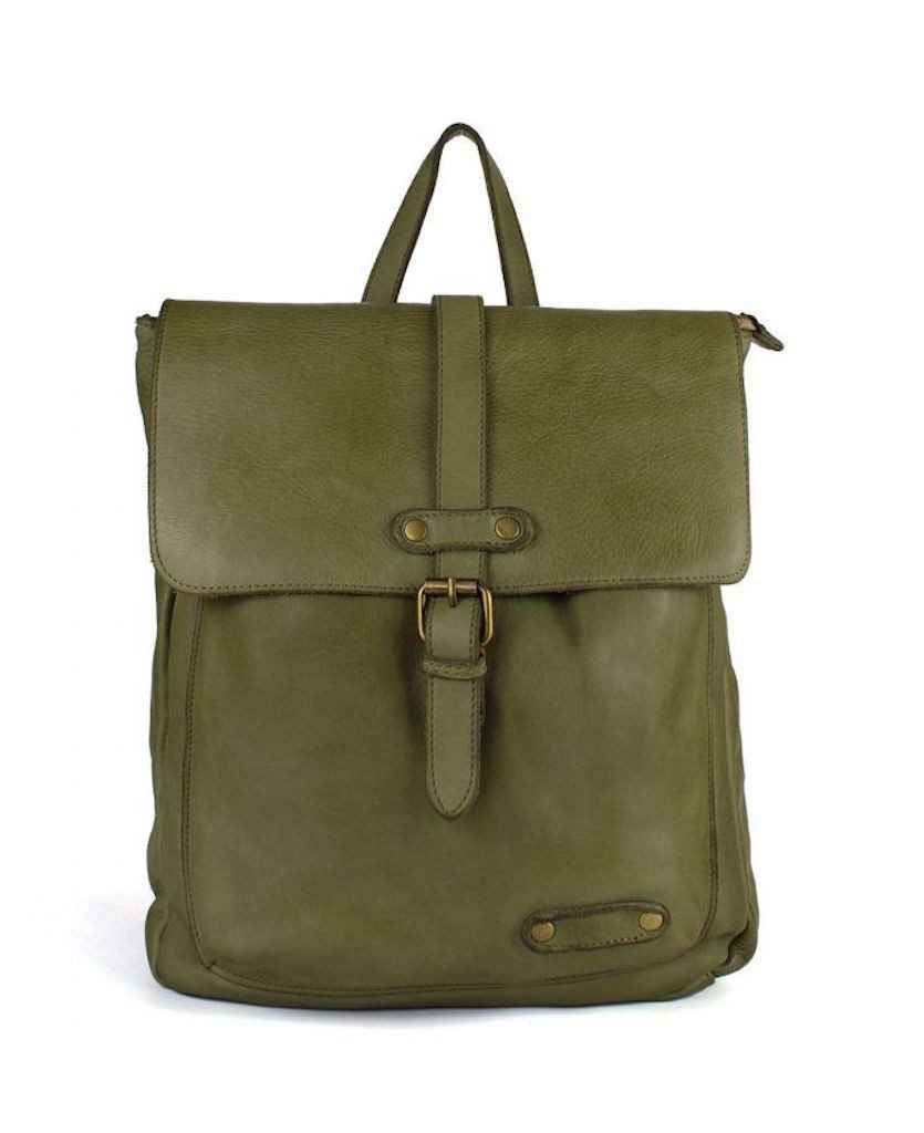 BZNA Bag Palma Grün Backpacker Designer Rucksack Handtasche Schultertasche