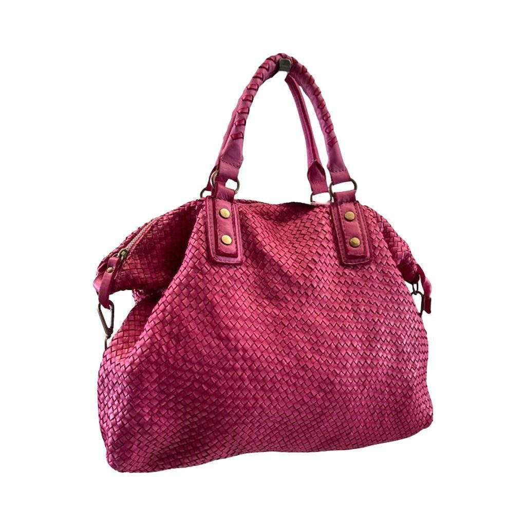 BZNA Bag Olivia Pink Shopper Tasche Schultertasche Handtasche Designer Leder - B Z N A