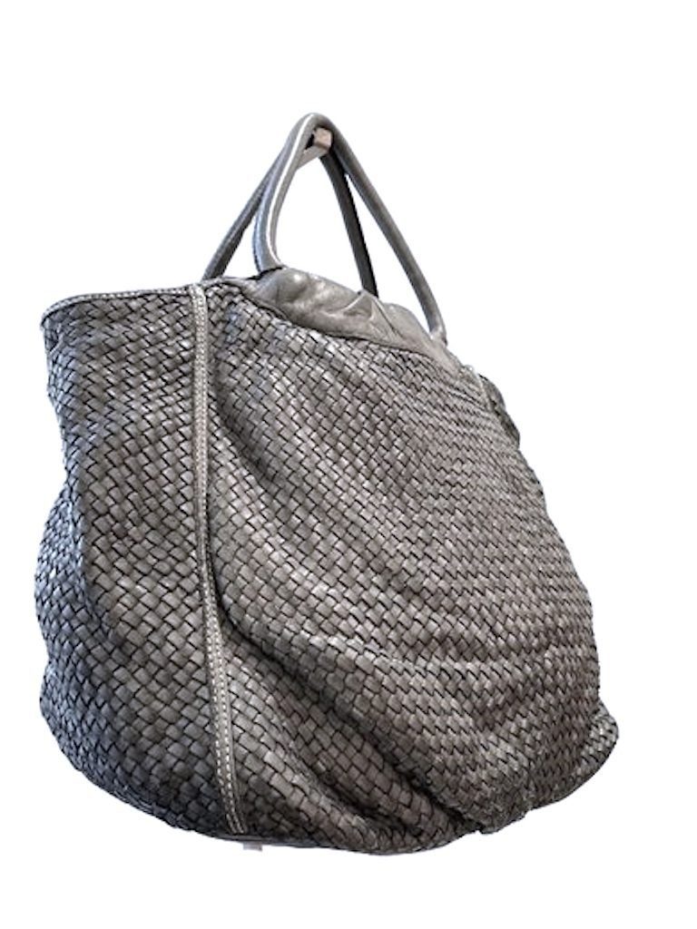 BZNA Bag Madita Grau Italy Designer Damen Handtasche Schultertasche Tasche