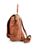 Load image into Gallery viewer, BZNA Bag Anna Cognac Backpacker Designer Rucksack Ledertasche Damenhandtasche
