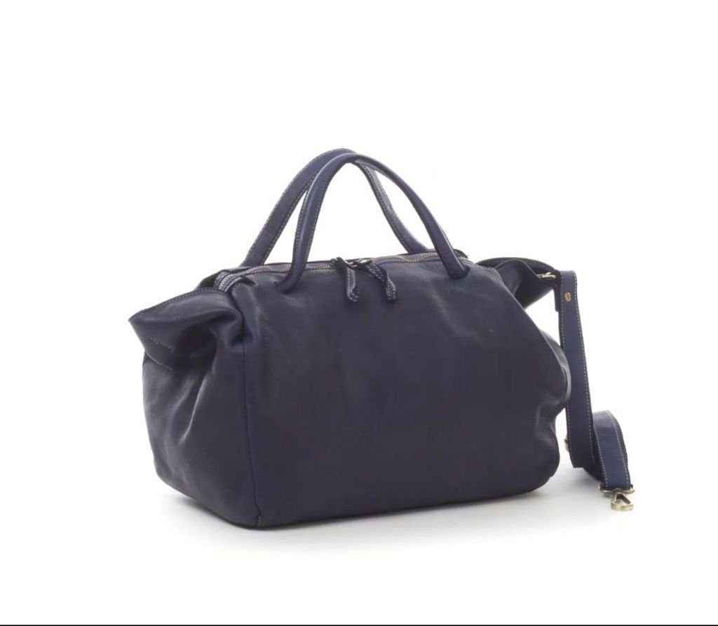 BZNA Bag Diana Blau Italy Designer Damen Handtasche Schultertasche Tasche Leder