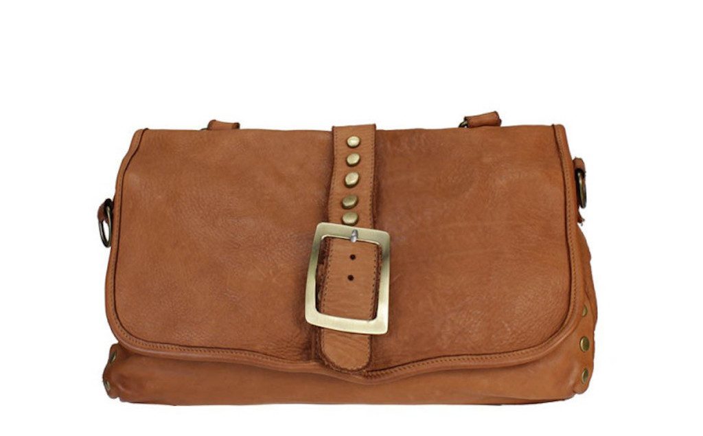 BZNA Bag Lamia Cognac italy Designer Leder Schulter Ledertasche Umhängetasche - B Z N A