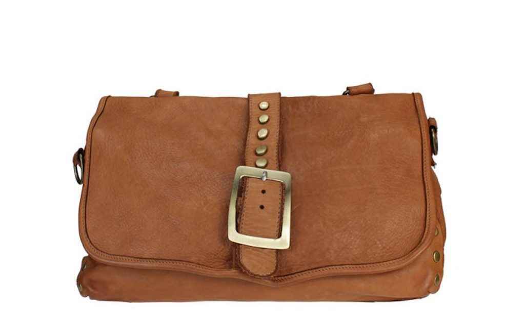 BZNA Bag Lamia Cognac italy Designer Leder Schulter Ledertasche Umhängetasche