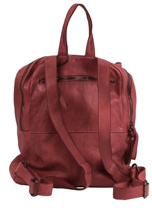 BZNA Bag Richie Bordeaux  Backpacker Designer Rucksack Damenhandtasche Tasche