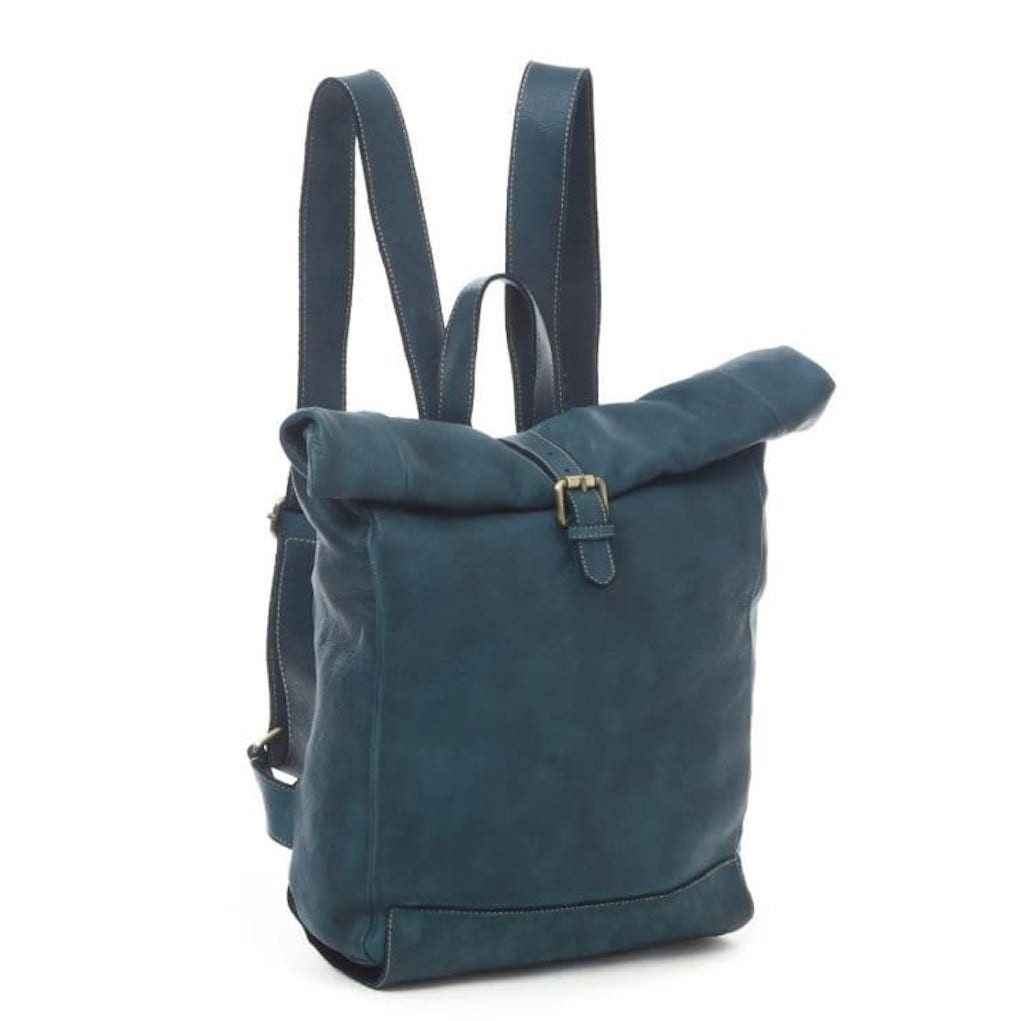 BZNA Rucksack Kev Petrol Unisex Roll Top Backpacker Designer Handtasche