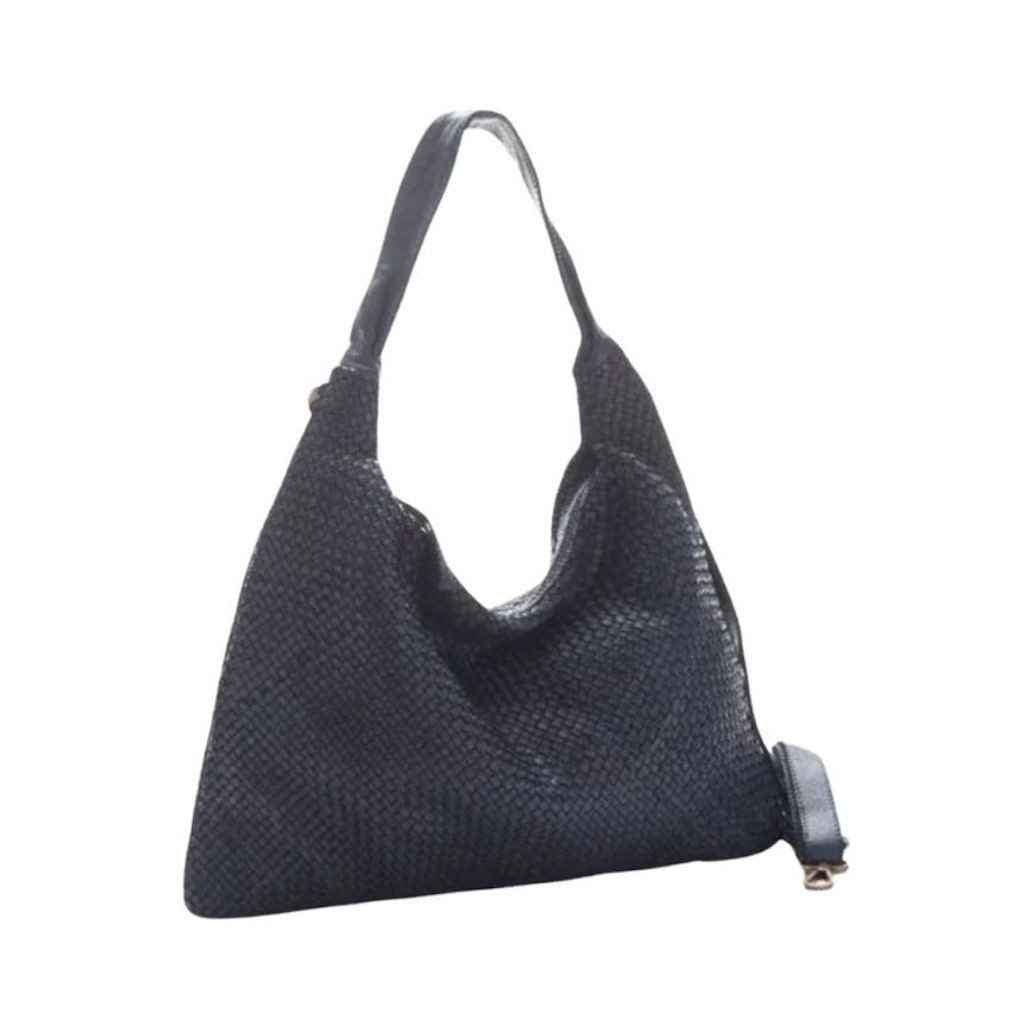 BZNA Bag Mattia Blau Italy Designer Damen Handtasche Schultertasche Tasche Leder Shopper Neu