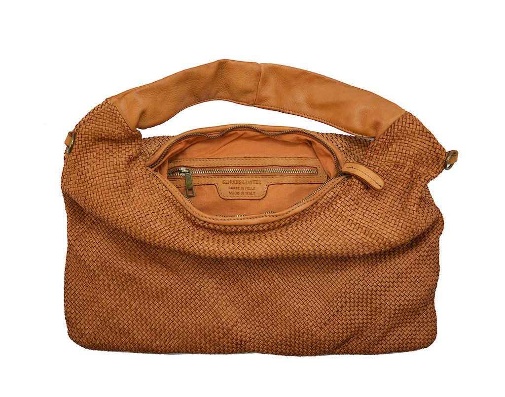 BZNA Bag Mattia Braun Italy Designer Damen Handtasche Schultertasche Tasche Leder Shopper Neu