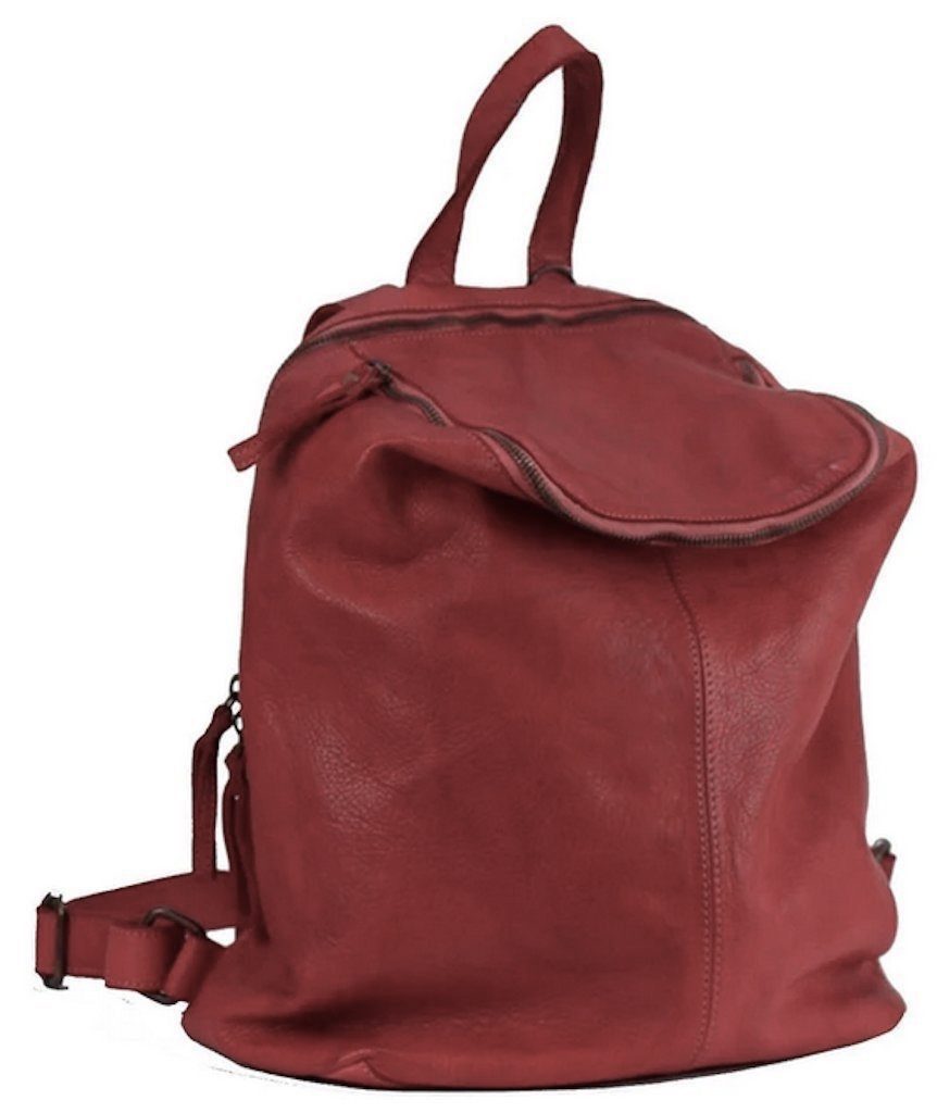BZNA Bag Richie Bordeaux  Backpacker Designer Rucksack Damenhandtasche Tasche