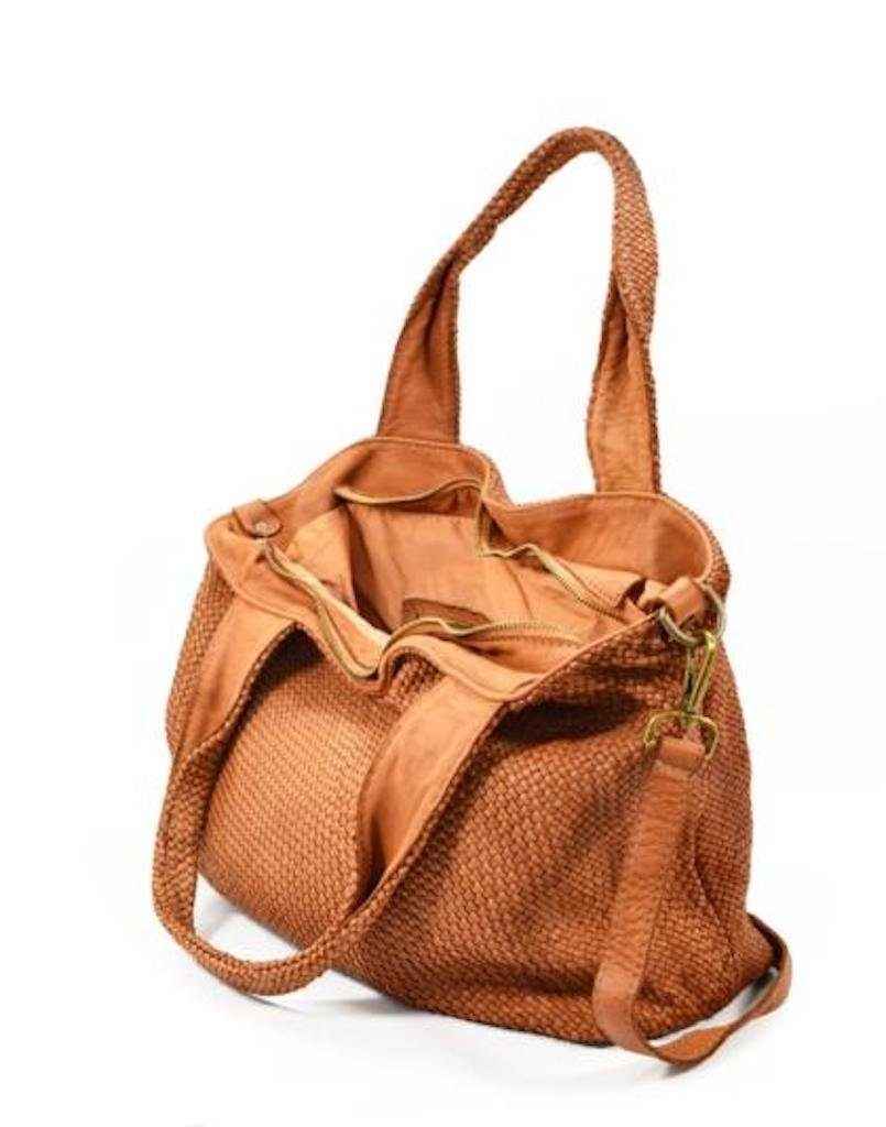 BZNA Bag Sana Cognac Italy Designer Damen Handtasche Schultertasche Tasche