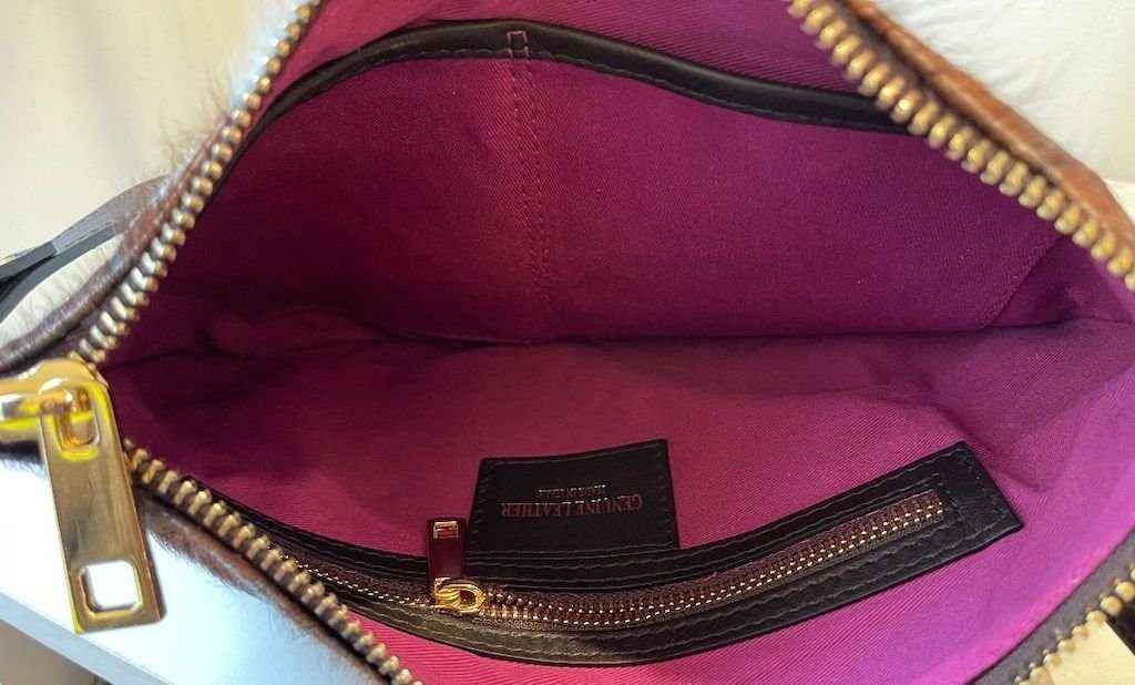 BZNA Bag Umhängetasche Ony Grün Fell Clutch Designer Handtasche Schultertasche
