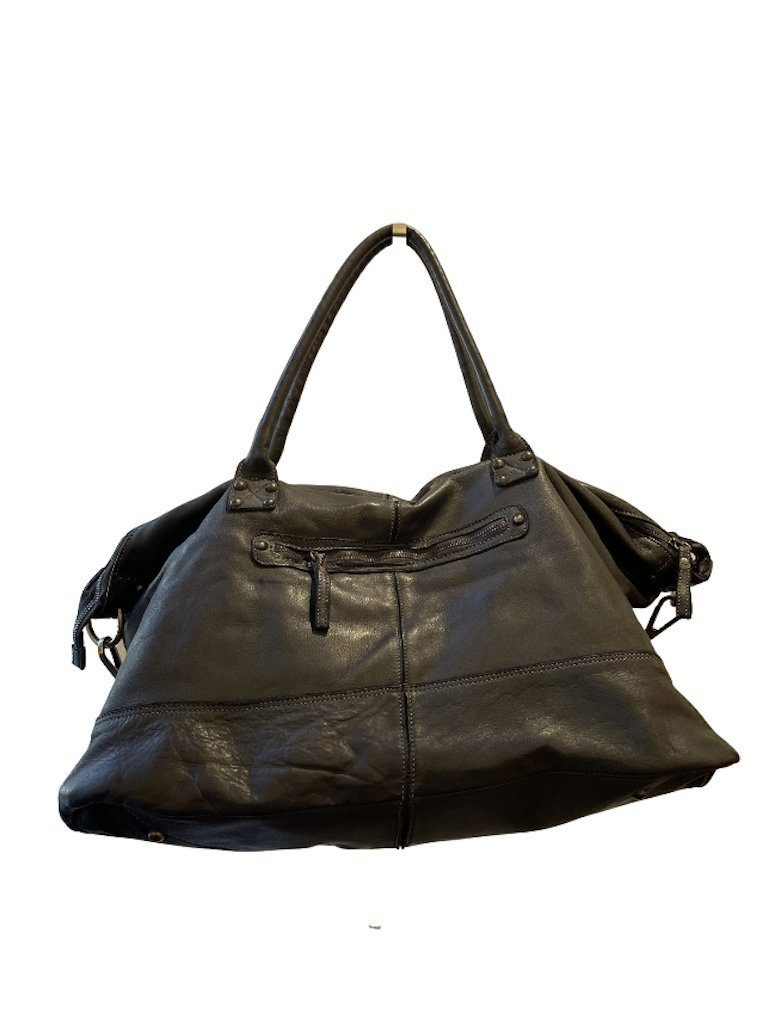 BZNA Bag Joe Schwarz Italy Designer Weekender Damen Reise Tasche Handtasche Schultertasche Leder Shopper Neu
