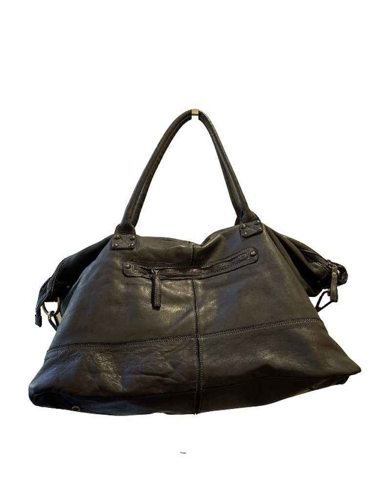 BZNA Bag Joe Schwarz Italy Designer Weekender Damen Reise Tasche Handtasche Schultertasche Leder Shopper Neu