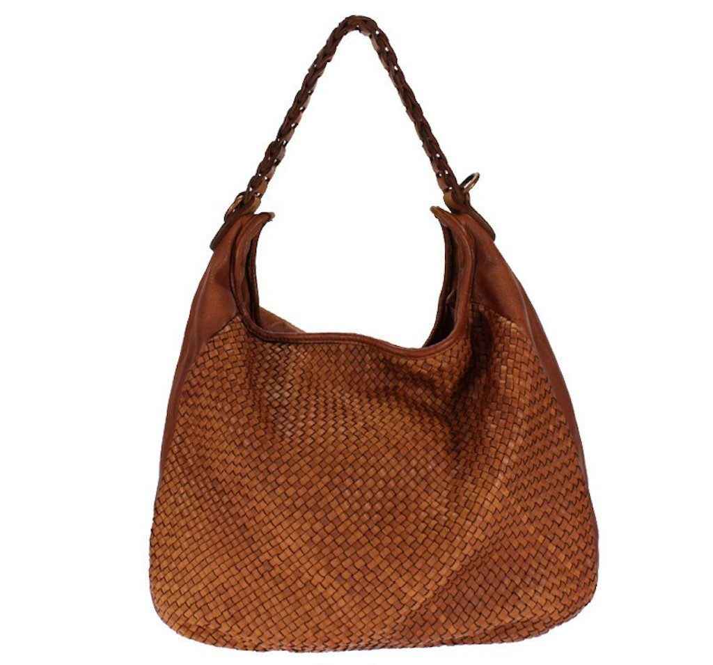 BZNA Bag Manja Cognac Italy Designer Beutel Umhängetasche Shopper Handtasche Leder