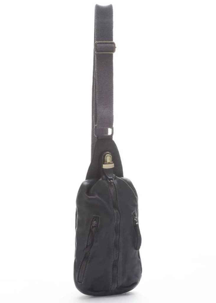 BZNA Bag Martin Schwarz italy Designer Gürteltasche Bauchtasche Fanny Bag Umhängetasche Schultertasche Tasche Leder Shopper Neu