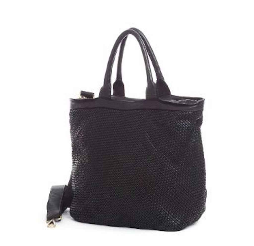 BZNA Bag Xenia Schwarz Italy Designer Damen Handtasche Tasche Leder Shopper