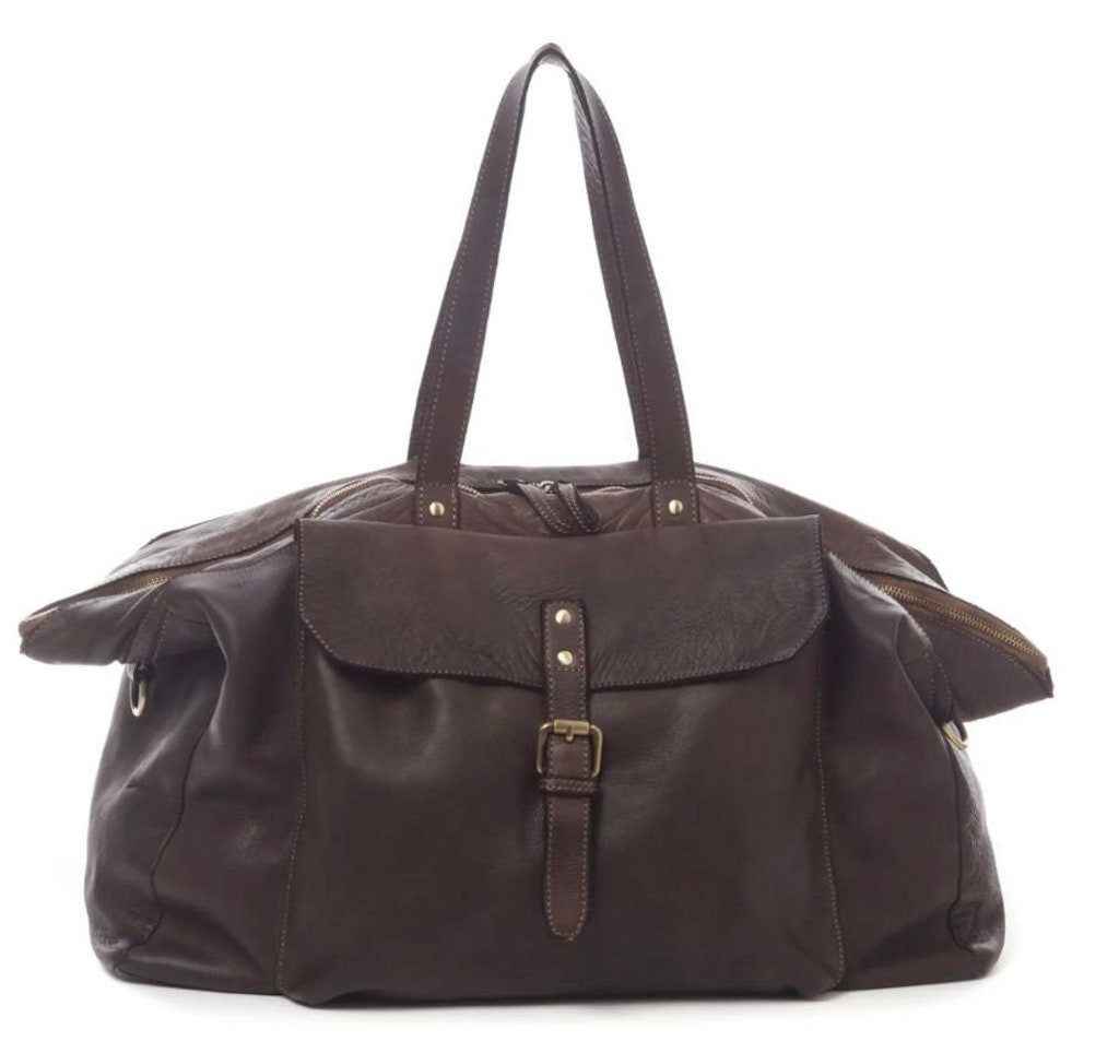 BZNA Bag Carilla Braun Italy Designer Weekender Sporttasche Reisetasche Schultertasche Shopper