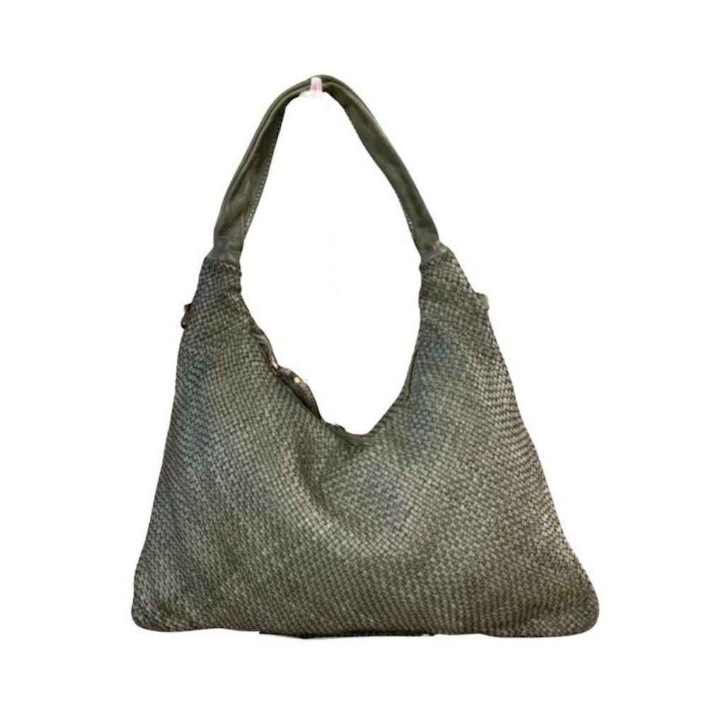 BZNA Bag Mattia Grün Italy Designer Damen Handtasche Schultertasche Tasche Leder Shopper Neu