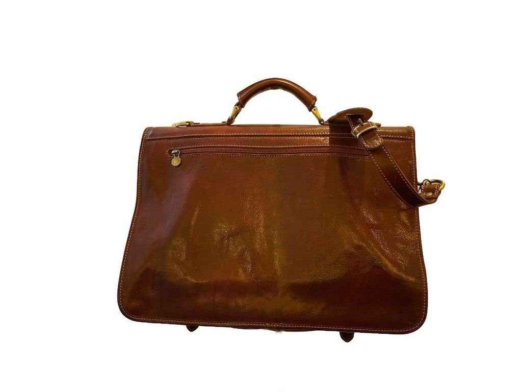 BZNA Firenze Bag Josy cognac Herren Aktentasche Business Bag Italy Designer Damen Handtasche Ledertasche Tasche Leder Neu