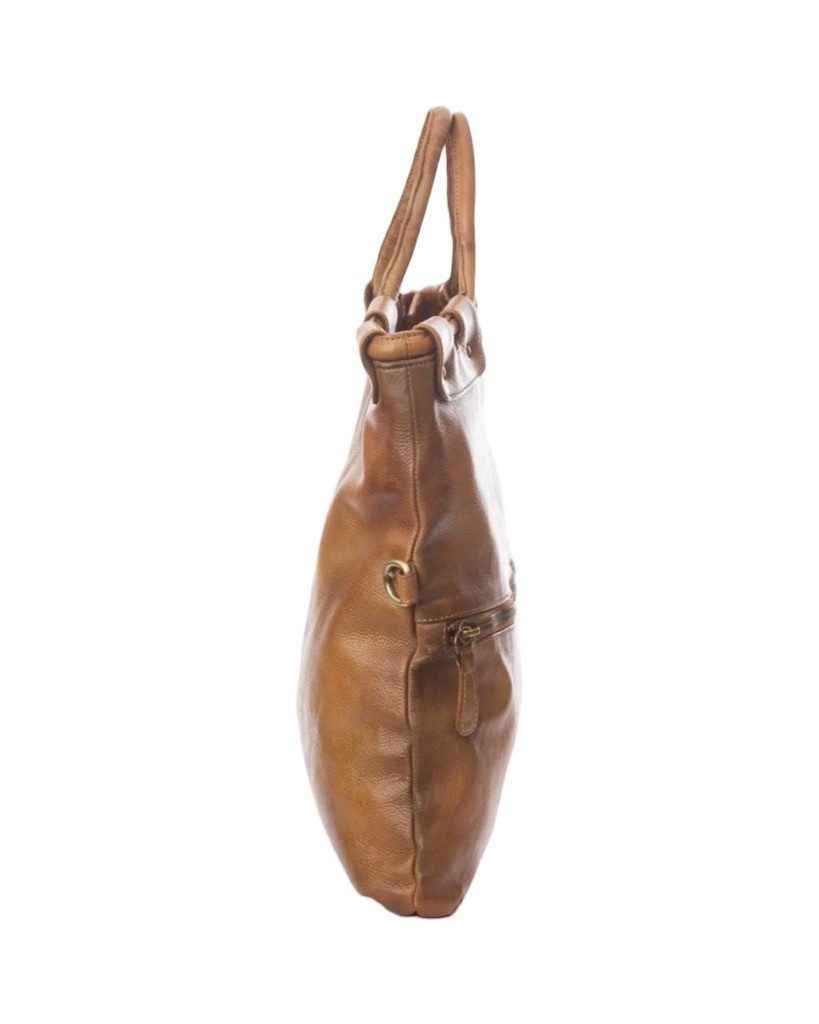 BZNA Bag Shopper Elisa Braun Designer Damenhandtasche Messenger Schultertasche