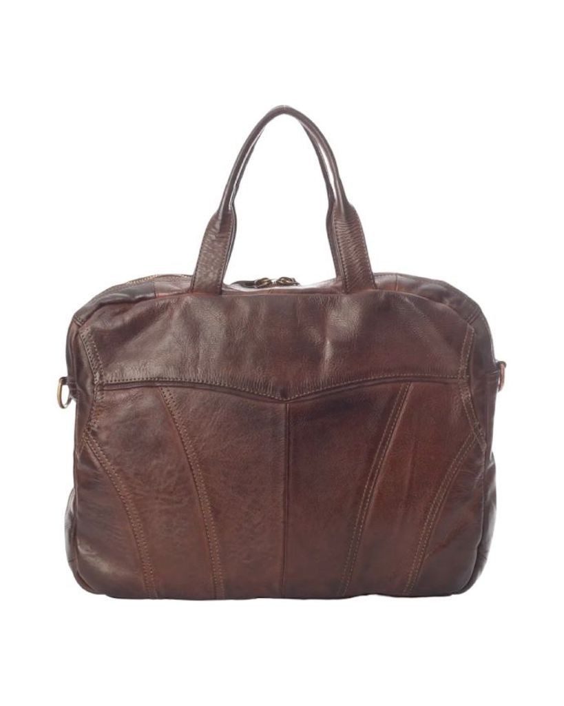 BZNA Bag Simsa Braun Business Aktentasche Designer Ledertasche Schultertasche Unisex - B Z N A