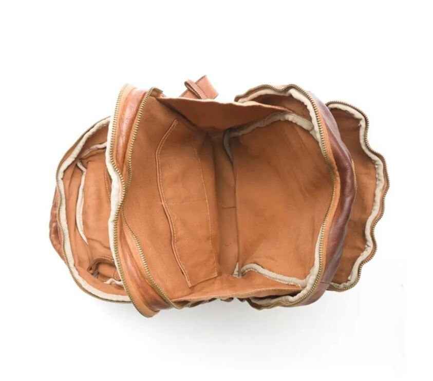 BZNA Bag Bernd Braun Backpacker Designer Rucksack Unisex Ledertasche