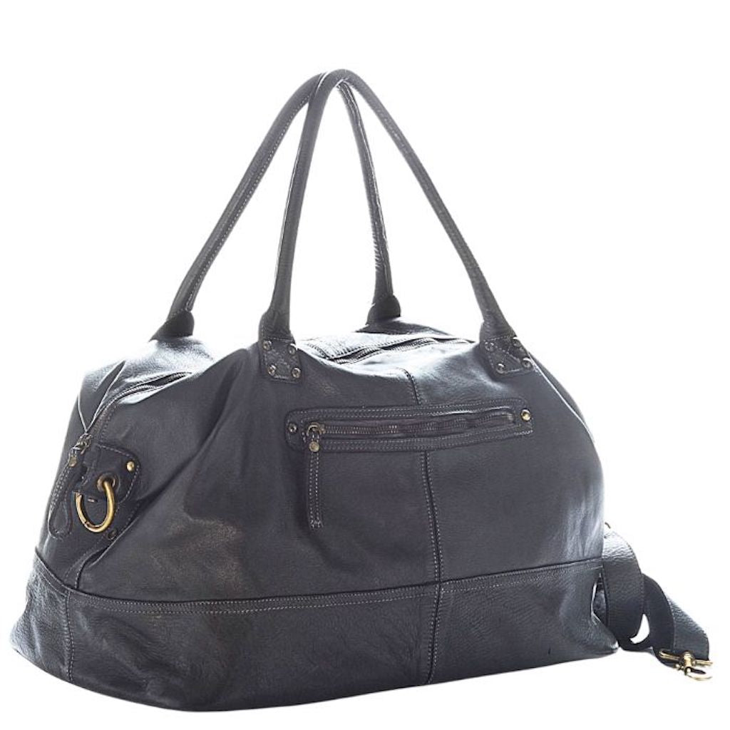 BZNA Bag Joe Schwarz Italy Designer Weekender Damen Reise Tasche Handtasche Schultertasche Leder Shopper Neu - B Z N A