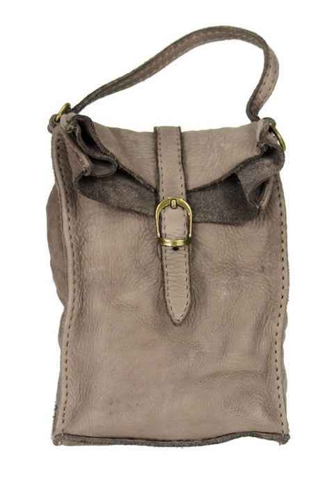 BZNA Bag Finja Taupe Designer mobile Handytasche Ledertasche Umhängetasche