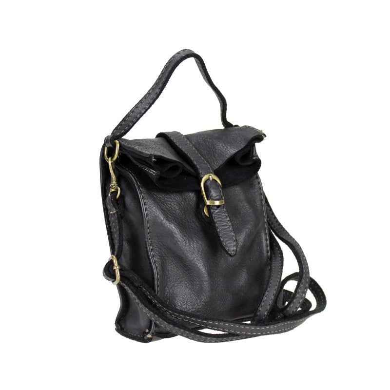 BZNA Bag Finja Schwarz Designer mobile Handytasche Ledertasche Umhängetasche